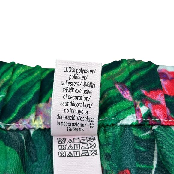 Victoria's Secret Green Floral Satin Short Pajama Set XS - Picture 7 of 7
